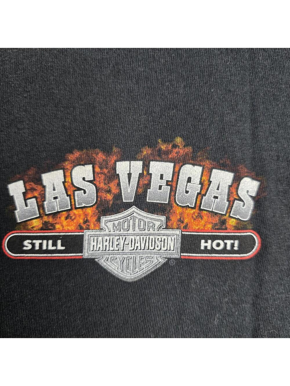 Harley Davidson Las Vegas Nevada Hanes Beefy Tee Sz XL " Still Hot " - Picture 3 of 10